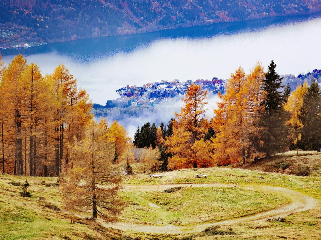 Mountainbikeurlaub Österreich - über die Mautstraße vom Millstätter See auf die Millstätter Alpe fahren