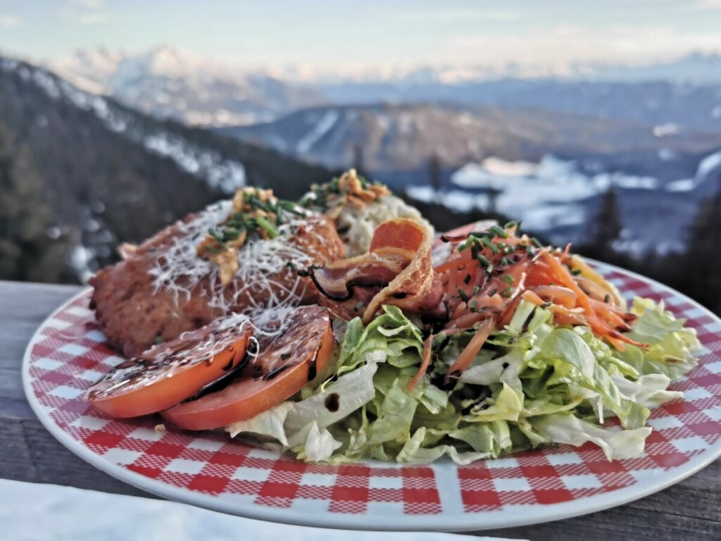 Sehr gut auf einer Hütte essen? Im Tirol Urlaub habe ich das auf der Wettersteinhütte genossen