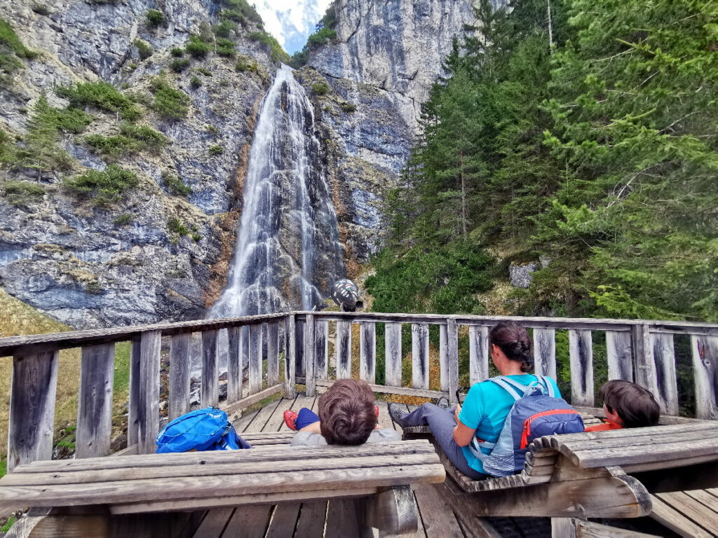 Wasserfälle Österreich - der Dalfazer Wasserfall am Achensee